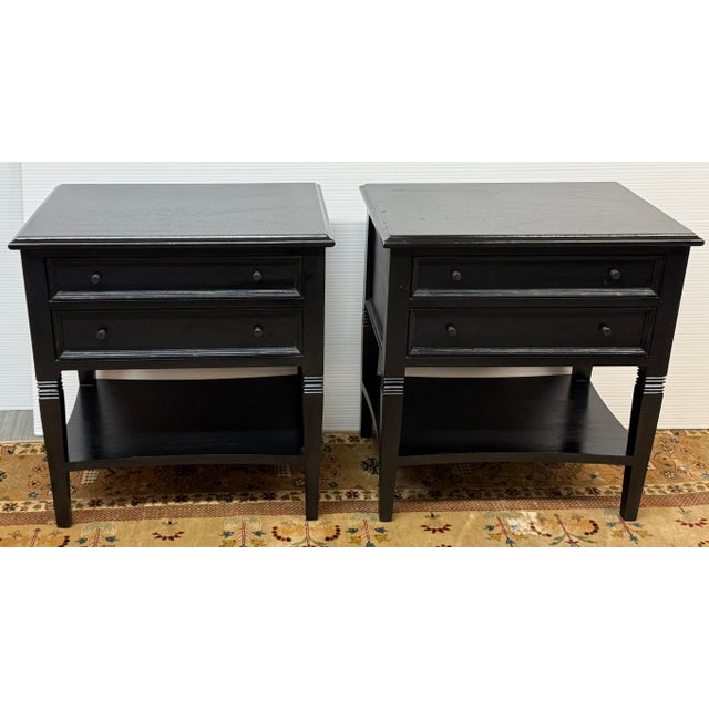 Design Plus Gallery presents a Pair of Hewes Nightstands from Shoppe Amber Interiors. These Hewes Side Tables draw...