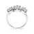 14K White Gold 1-1/4 Cttw Brilliant Cut Diamond Three Round Floral Clusters Engagement or Fashion Ring (H-I Color, SI2-I1 Clarity) - Size 6.75 For Sale In New York - Image 6 of 7