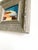 2020s Set of 3 Original Paintings in Blue and Brown With Silver Vintage Frames For Sale - Image 5 of 7