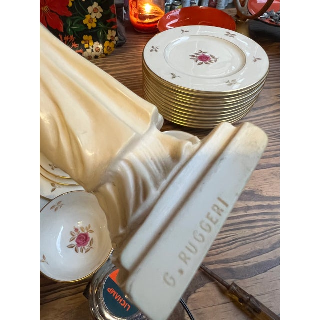 Stunning 10” Rugerri Lady sculpture A G.Ruggeri sculpture, Venus Victus, a Greek woman. Made in Italy and signed by...