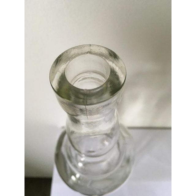 Clear Glass Bottle attributed to Siva Tuscany for Poggi, Italy, 1930s For Sale - Image 18 of 18