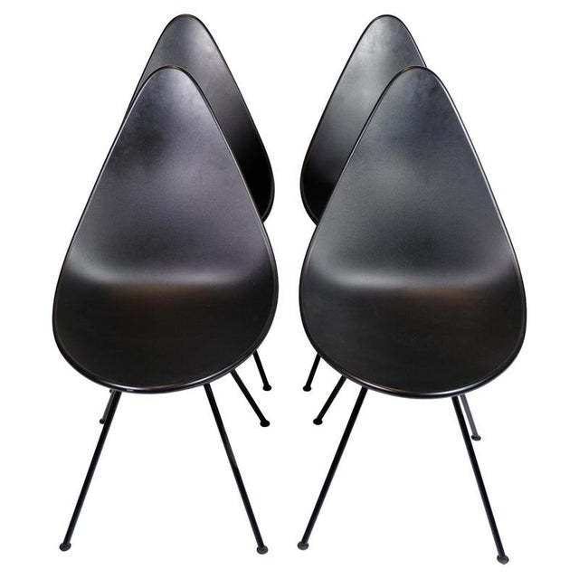 Model 3110 The Drop Dining Chairs by Arne Jacobsen for Fritz Hansen, 2016, Set of 4 For Sale - Image 13 of 13