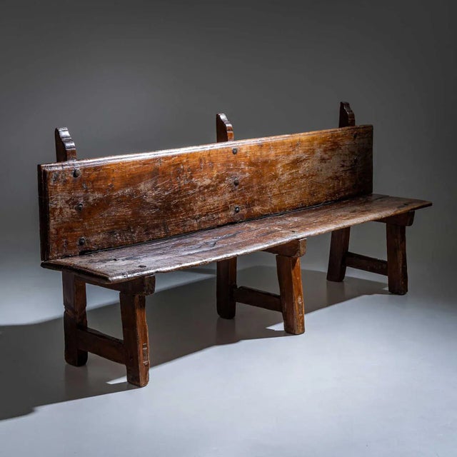 Rustic Wooden Bench, Alpines, 18th / 19th Century For Sale - Image 13 of 13