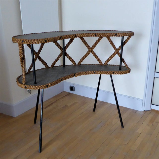 Bar Table with 2 Trays, 1950s For Sale - Image 4 of 13