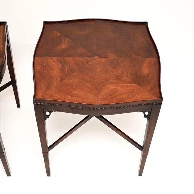 Antique Georgian Side Tables, 1920, Set of 2 For Sale - Image 4 of 10