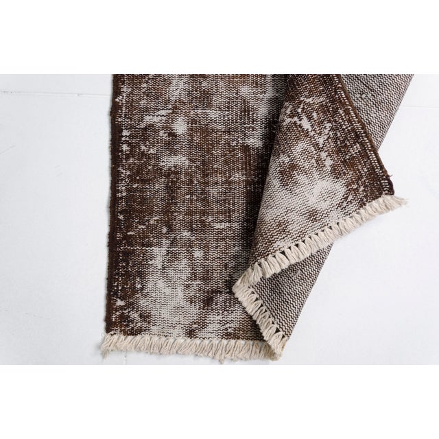 Brown Vintage Hallway Runner For Sale - Image 6 of 10