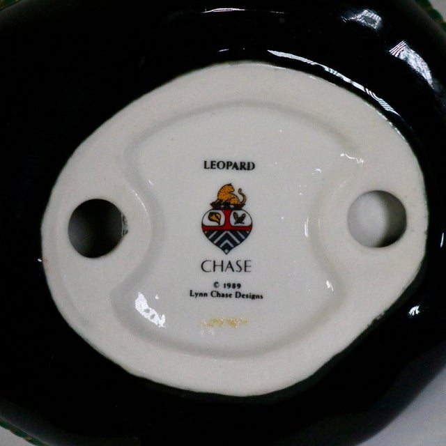 Orange 1989 Lynn Chase Jaguar Jungle Leopard Figurine For Sale - Image 8 of 9