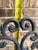 Vintage 54” Wrought Iron Floor Easel With Scrollwork, Black Finish For Sale - Image 12 of 12