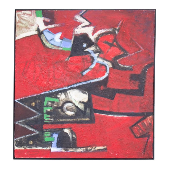 Abstract Oil on Canvas Painting by James L. Bruch For Sale