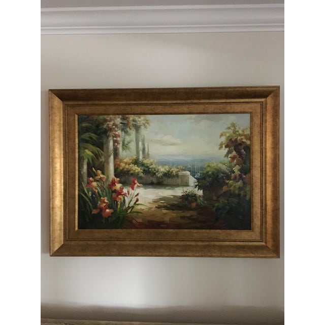 1990s European Seascape Framed Painting on Canvas For Sale - Image 4 of 11