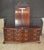 Wood Late 20th Century Thomasville Flame Mahogany Bow Front Dresser W Trifold Mirror & Jewelry Case For Sale - Image 7 of 18