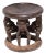 Bamileke Figurative Wooden Stool, C. 1900 For Sale