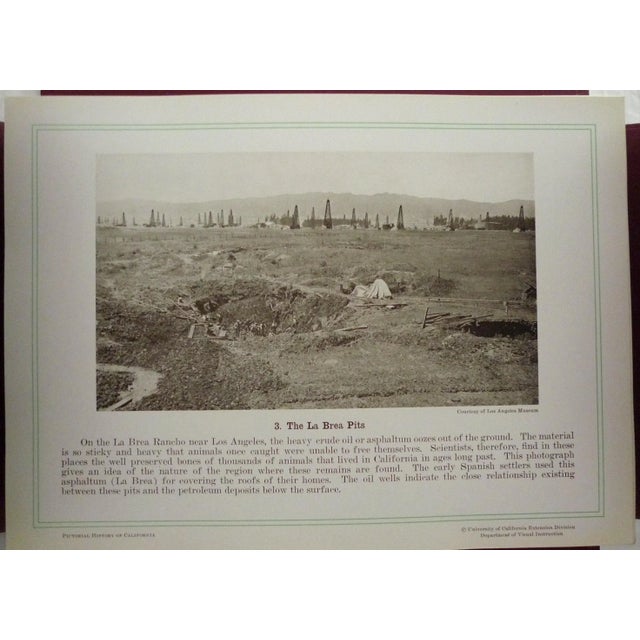 Paper Early 20th Century Burgundy Book, Owen Coy's Pictorial History of California For Sale - Image 7 of 13