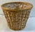 Nice vintage wicker planter basket with liner