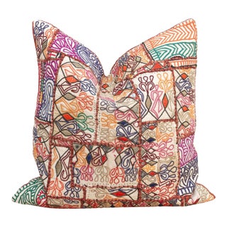 Large Bohemian Jaisalmer Antique Pillow For Sale