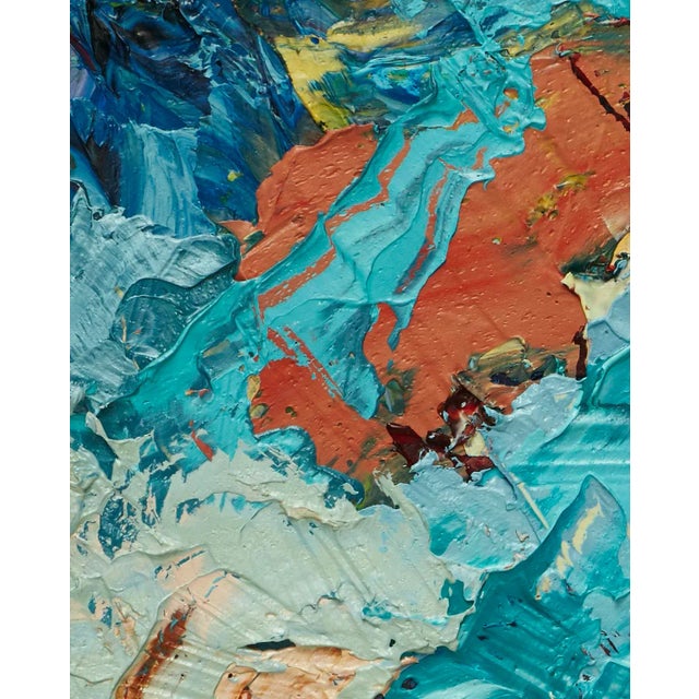 2020s "Colourscape 30" Small Abstract Oil Painting by Simon Findlay For Sale - Image 5 of 7