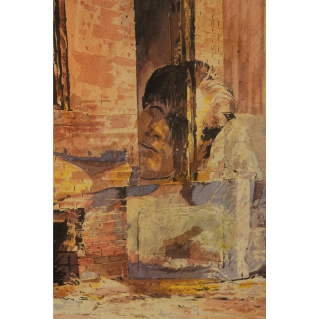 Donald Werden (American, 1921- 1991) 'Phoenix II' Abstract Watercolor Painting For Sale - Image 9 of 12