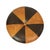 Vintage Round Pouf in Two-Tone Skai, 1960s For Sale - Image 3 of 12
