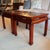 Early 20th Century Pair Red Asian Square Tables For Sale - Image 5 of 7