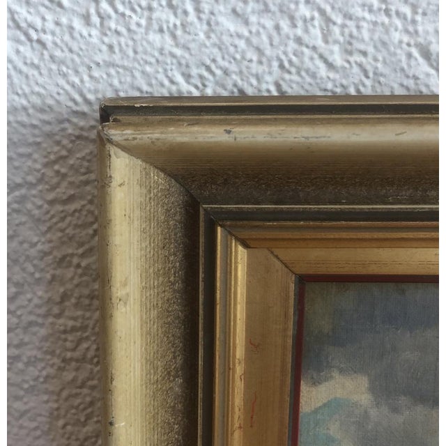 Ludwig Bürgel, Paysage de campagne et étang, Oil on Wood, Framed For Sale - Image 6 of 9