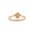 Natural Oval Cabochon Opal Ring With Trio Diamonds in 14k Yellow Gold Size 6 For Sale - Image 9 of 16