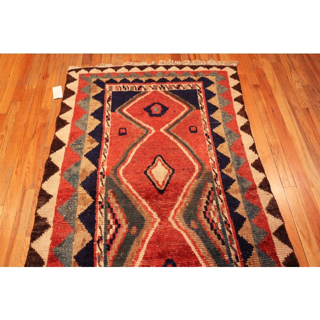 Tribal Nazmiyal Collection Vintage Persian Gabbeh Rug For Sale - Image 3 of 9