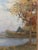 1930s C. 1930s Impressionist Painting of Boat on Lake For Sale - Image 5 of 6