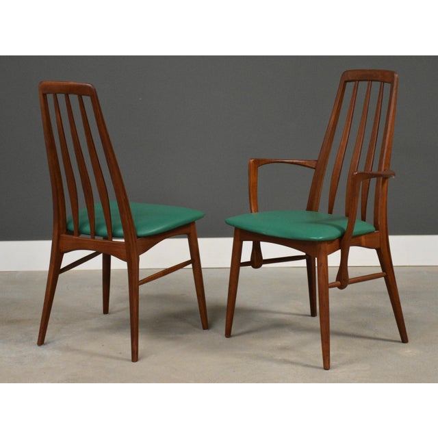 1960s 1960s Danish Modern Teak Eva Dining Chairs by Koefoeds Hornslet - Set of 8 For Sale - Image 5 of 12