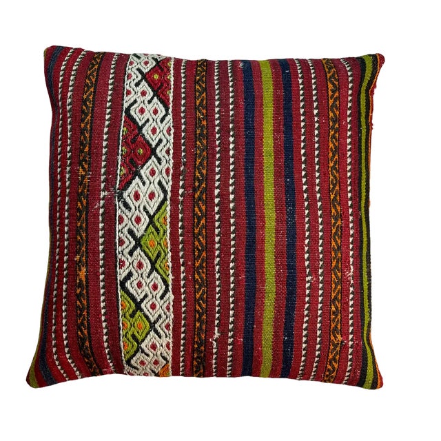 Vintage Turkish Kilim Cushion Cover, 1970s For Sale