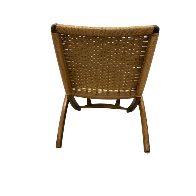 Wood Pair of Mid Century Folding Lounge Chairs, 1960s For Sale - Image 7 of 8