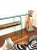 Transparent Vintage 1970s Pace Glass Console Table With Suspended Brass Beam Mid Century Modern For Sale - Image 8 of 11
