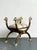 Vintage Egyptian Revival Gilt Ram’s Head Curule Seat For Sale - Image 13 of 15