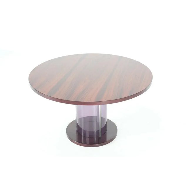 Mid-Century Italian Dining Table with Acrylic Glass Core, 1970s For Sale - Image 11 of 11