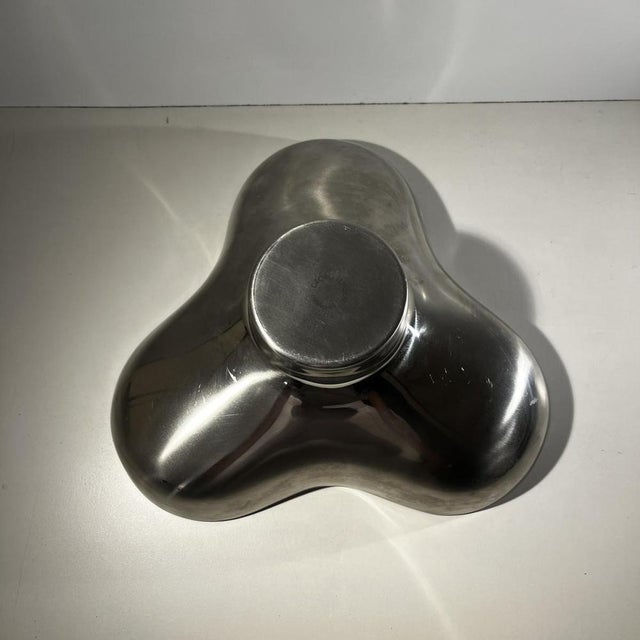 Tripartite Dish in Stainless Steel by Karim Rashid for Georg Jensen, Denmark, 1970s For Sale - Image 11 of 14
