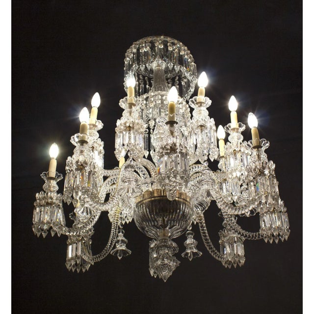 French Crystal Chandelier, 1940 For Sale - Image 3 of 12