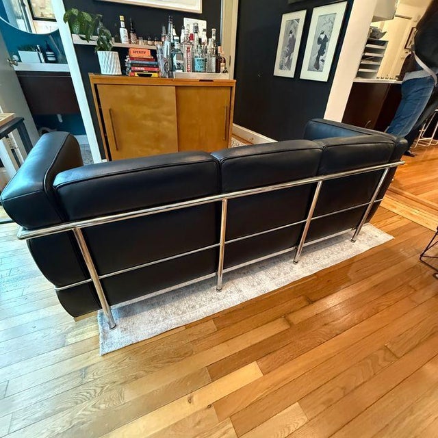 Corbusier Petit Modele Three Seater Sofa For Sale - Image 9 of 10