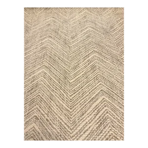 Kravet: 35641.16 Taupe and Cream Woven Chevron Designer Fabric - 8.5 Yards