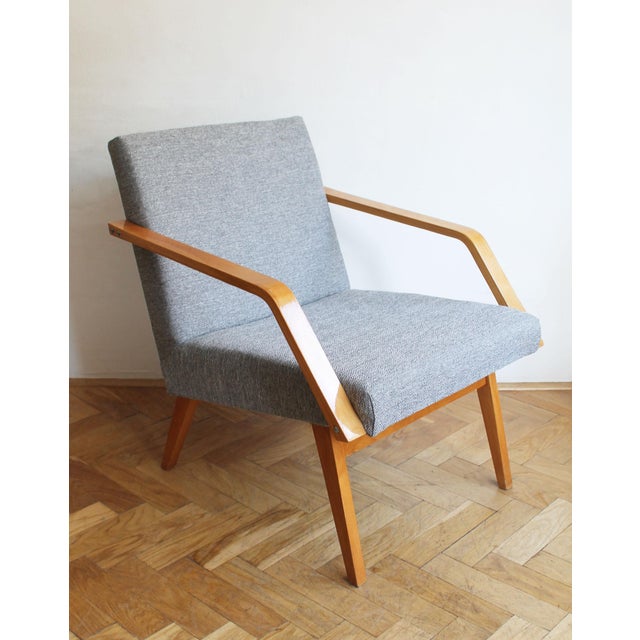 Mid-Century Modern Armchairs with New Fabric, 1970s, Set of 2 For Sale - Image 3 of 18