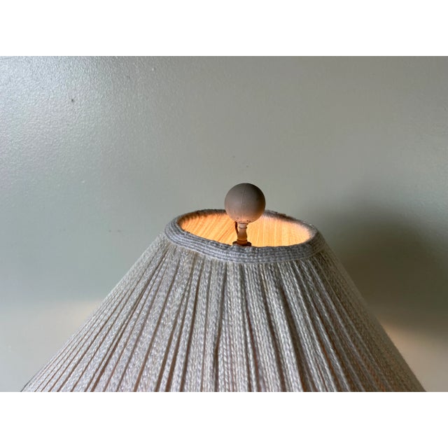 1980's Vintage Sculptural Faux Pencil Reed Plaster Floor Lamp For Sale - Image 4 of 12