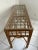 Boho Chic Rattan Console Table With Glass Top For Sale - Image 11 of 12