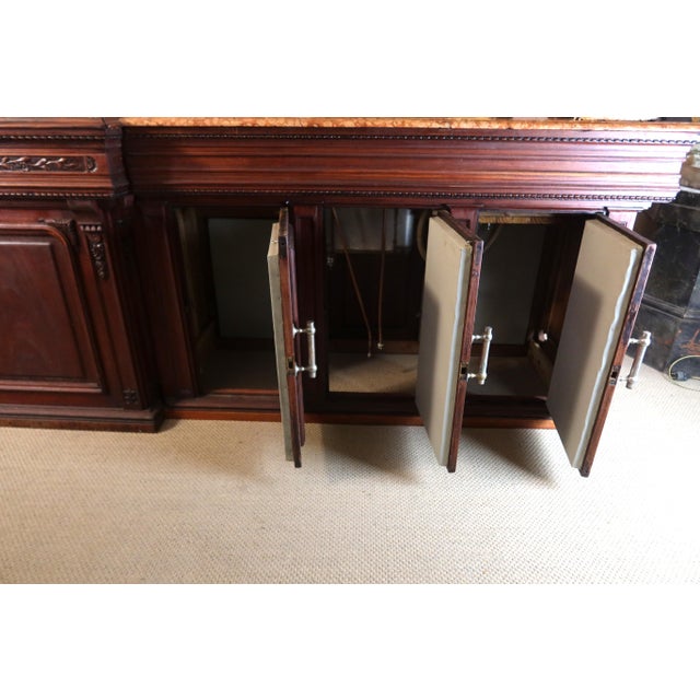 Brown Large Oak Bar and Cabinet, 1890s, Set of 2 For Sale - Image 8 of 15