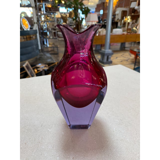 1970s Murano Sommerso Vase by Flavio Poli, Italy, 1970s For Sale - Image 5 of 6