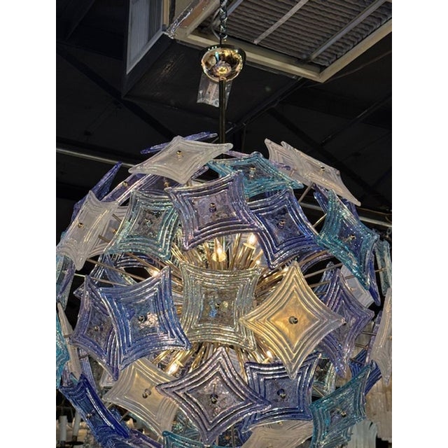 Early 21st Century Modern Custom Multi-Colored Murano Sputnik Chandelier For Sale - Image 5 of 6