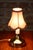 Mid-Century Modern Mid-Century Table Lamp in Brass and Textile Lampshade, Czech, 1960s For Sale - Image 3 of 10
