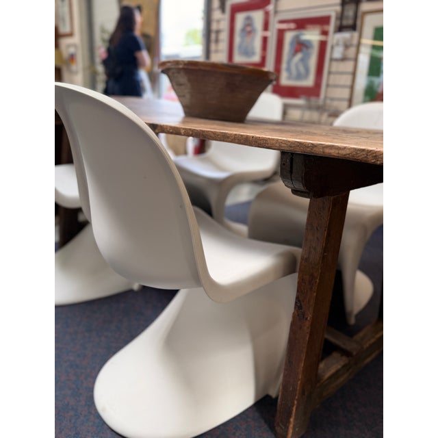 Wood English Kitchen Prep Table in Pine For Sale - Image 7 of 9