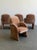 Vintage Curved Velvet Arm Dining Chairs - Set of Four For Sale - Image 9 of 18