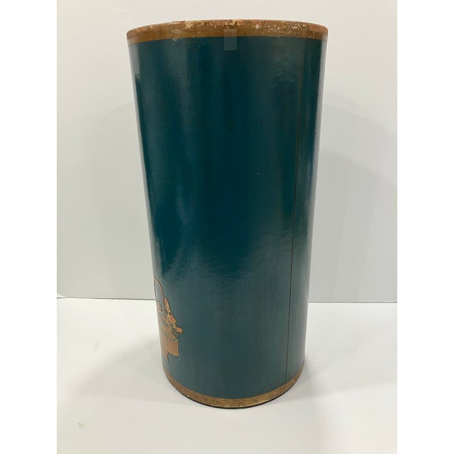 Chinoisere Vintage Wastebasket For Sale In Boston - Image 6 of 8