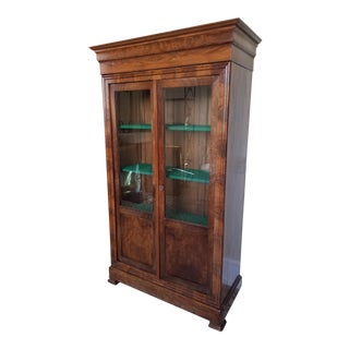 Louis Phillippe Bookcase Vitrine For Sale