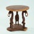 20th Century Fon Dignitary Monoxyl Carved Wood Armchairs and Table Set, Benin, 1954, Set of 3 For Sale - Image 15 of 18