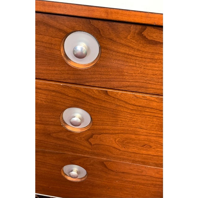 Mid-Century Modern MCM Industrial Nightstand Raymond Loewy Hill Rom With Drawers For Sale - Image 3 of 6